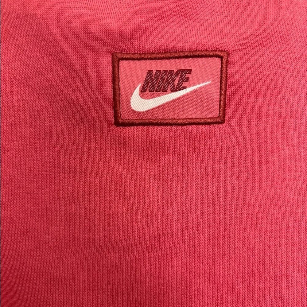 NIKE Womens Icon Clash pink Cropped over-sized Sweatshirt size XL - Picture 2 of 8